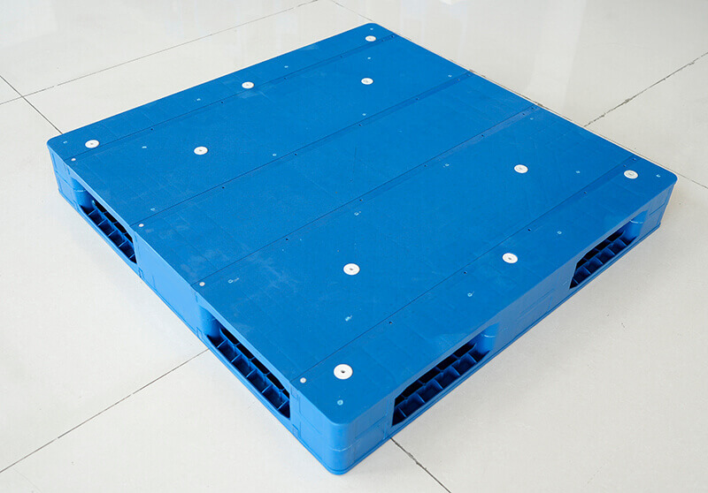 1100×1100 Double-Faced Flat Deck Welded Plastic Pallet 6
