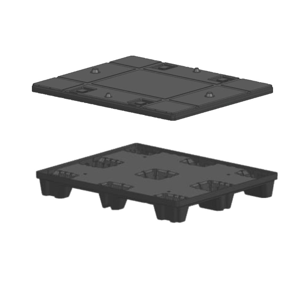 Top and bottom pallets